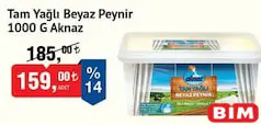 AKNAZ TAM YAĞLI BEYAZ PEYNİR 1000 G